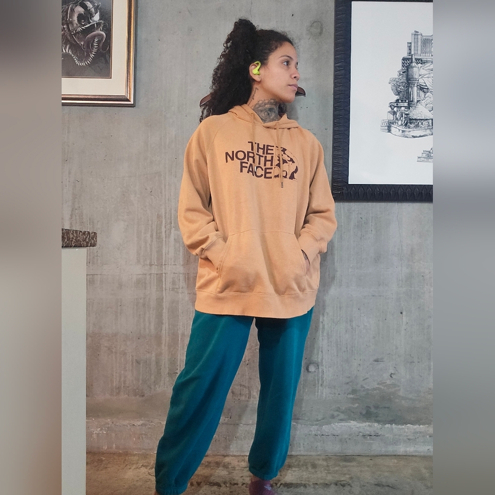 The North Face Tan & Brown Hoodie